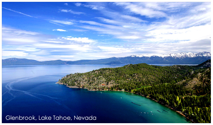 Glenbrook Lake Tahoe Homes Aerial View